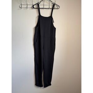 Carly Jean Los Angeles Black Knotted Strap Jumpsuit S Minimalist Comfy Festival